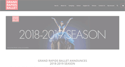 Desktop Screenshot of grballet.com